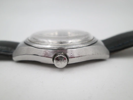 Citizen New Master. Acero inoxidable. Automático. Esfera azul y blanca. Calendario