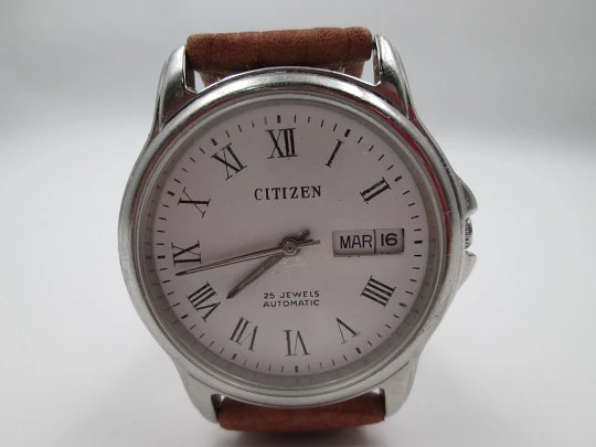 Citizen Ore Felici. Stainless steel. Automatic. 1970's. Date & day. Japan