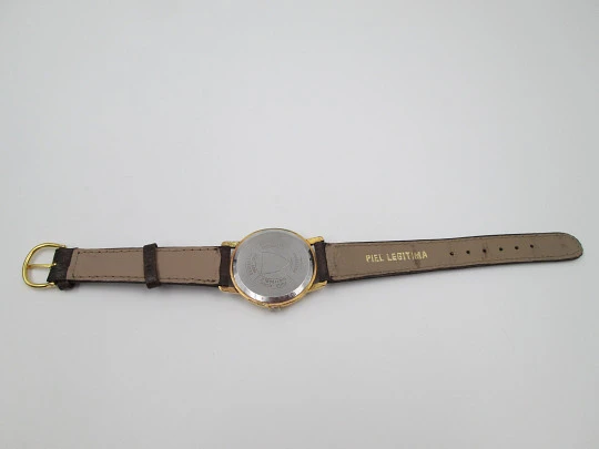 Cler Watch Centenaire. Acero inoxidable y chapado oro. Cuerda manual. Segundero