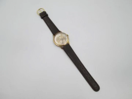 Cler Watch Centenaire. Acero inoxidable y chapado oro. Cuerda manual. Segundero