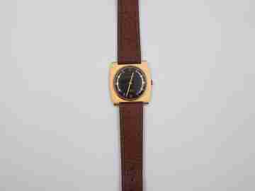 Cler. Stainless steel & gold plated. Manual wind. 1960's. 17 jewels. Swiss