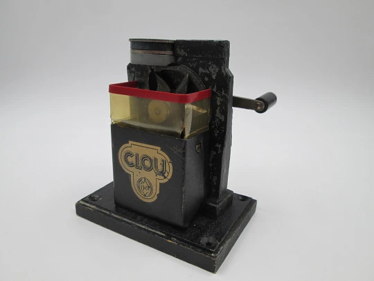 Clou office mechanical pencil sharpener. Cast iron painted