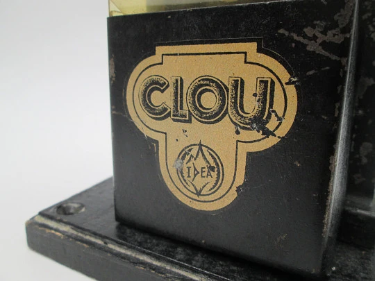 Clou office mechanical pencil sharpener. Cast iron painted