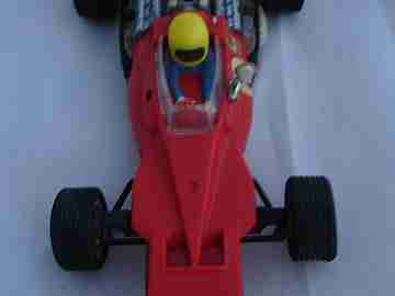 Coche scalextric. Tyrrell Ford F1. Exin. Año 1973. Rojo. Ref C-48
