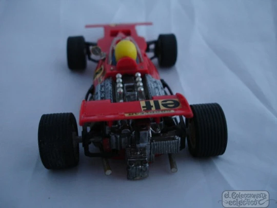 Coche scalextric. Tyrrell Ford F1. Exin. Año 1973. Rojo. Ref C-48