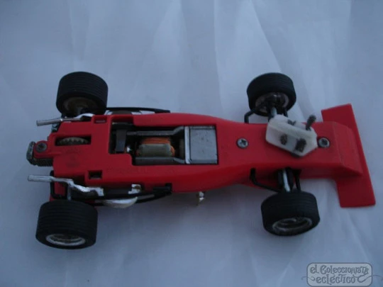 Coche scalextric. Tyrrell Ford F1. Exin. Año 1973. Rojo. Ref C-48