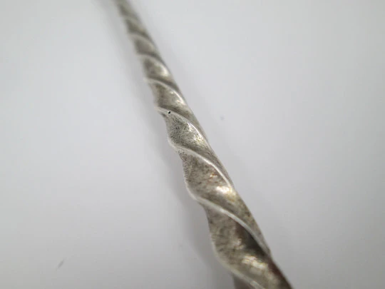 Cocktail mixer bar spoon. Sterling silver. 1950's. Crescent & Star