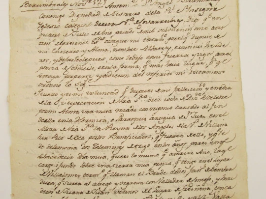 Codicilo Tesorero Colegial. 1817. Sellos maravedíes. Covarrubias