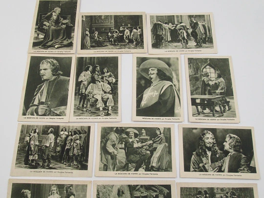 Colección de 25 cromos. La Máscara de Hierro de Douglas Fairbanks. Chocolates San Antonio