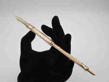 Combo mecánico portaminas y pluma. Oro 10k. Aikin Lambert & Co. 1910