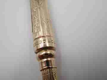 Combo mecánico portaminas y pluma. Oro 10k. Aikin Lambert & Co. 1910