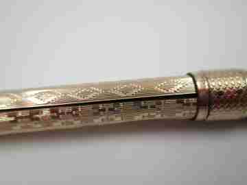 Combo mecánico portaminas y pluma. Oro 10k. Aikin Lambert & Co. 1910