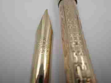 Combo mecánico portaminas y pluma. Oro 10k. Aikin Lambert & Co. 1910