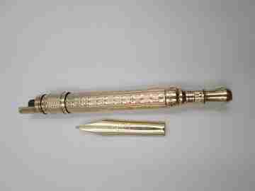 Combo mecánico portaminas y pluma. Oro 10k. Aikin Lambert & Co. 1910