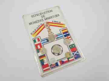 Commemorative series miniature pesetas coins 1982 FIFA World Cup Spain