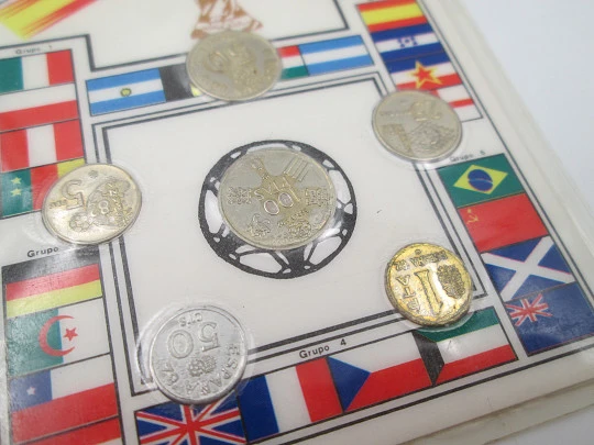 Commemorative series miniature pesetas coins 1982 FIFA World Cup Spain