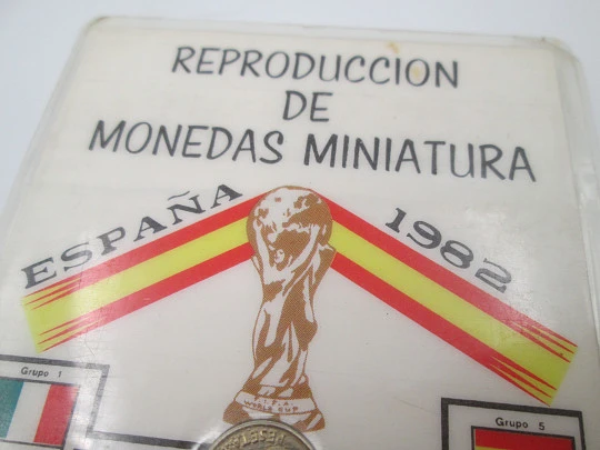 Commemorative series miniature pesetas coins 1982 FIFA World Cup Spain