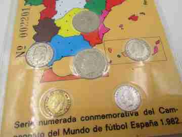 Commemorative series miniature pesetas coins 1982 FIFA World Cup Spain