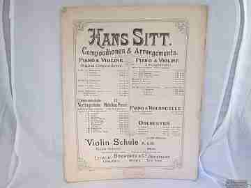 Concertino. Hans Sitt. Leipzig. 1898. Bosworth & Cº. 23 pages. Violin