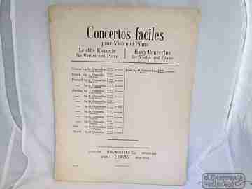 Concertino. Hans Sitt. Leipzig. 1898. Bosworth & Cº. 23 páginas. Violín