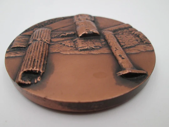 Copper commemorative medal 70th anniversary of the excavations of Ampurias