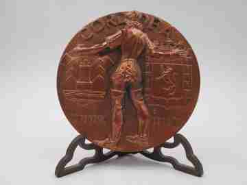 'Cordoba Argentina España' FNMT copper medal. Fernando Jesús López, 1968
