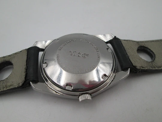 Cristal Watch. Automatic. Stainless steel. Calendar. Tricolor dial. Swiss. 1970's Cristal Watch. Automatic. Stainless steel. Calendar. Tricolor dial. Swiss. 1970's