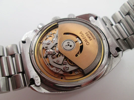 Cronógrafo automático Omega Seamaster. Acero inoxidable. Esfera azul mar. 1970 Cronógrafo automático Omega Seamaster. Acero inoxidable. Esfera azul mar. 1970