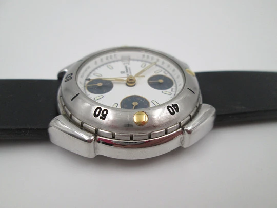 Cronógrafo automático Revue Thommen Chronomark. Acero inoxidable. Calendario