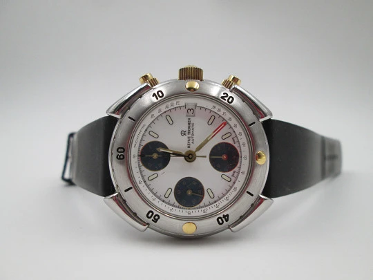 Cronógrafo automático Revue Thommen Chronomark. Acero inoxidable. Calendario