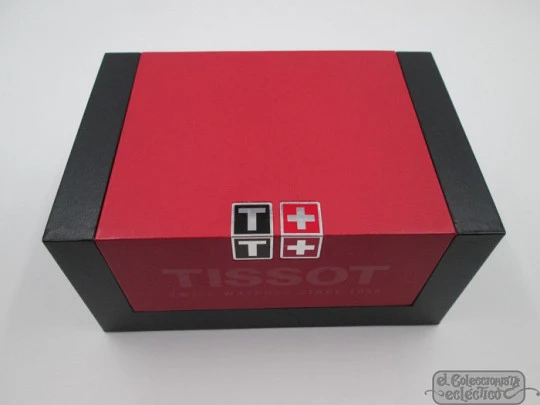 Cronógrafo automático Tissot T-Classic Carson. Fecha. Caja. Acero