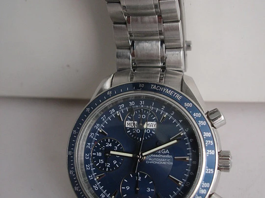 Cronógrafo automático. Omega Speedmaster. Serie pilotos. Acero