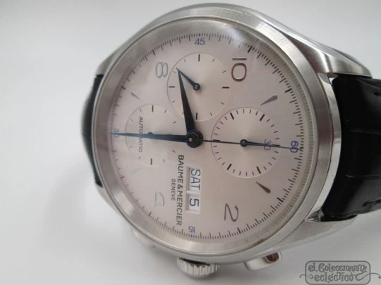 Cronógrafo Baume & Mercier Clifton. Automático. Estuche. Acero. Calendario Cronógrafo Baume & Mercier Clifton. Automático. Estuche. Acero. Calendario