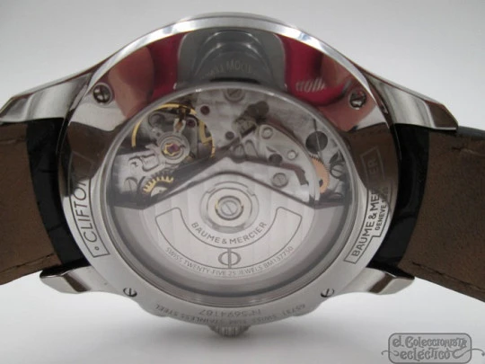 Cronógrafo Baume & Mercier Clifton. Automático. Estuche. Acero. Calendario Cronógrafo Baume & Mercier Clifton. Automático. Estuche. Acero. Calendario