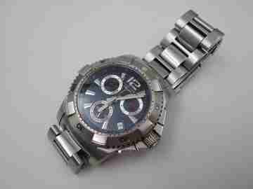 Cronógrafo buceo Longines Hydro Conquest 300 metros. Acero. Brazalete