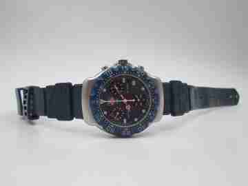 Cronógrafo Fórmula 1 Tag Heuer 200 metros. Acero. Correa goma. Cuarzo. 1990