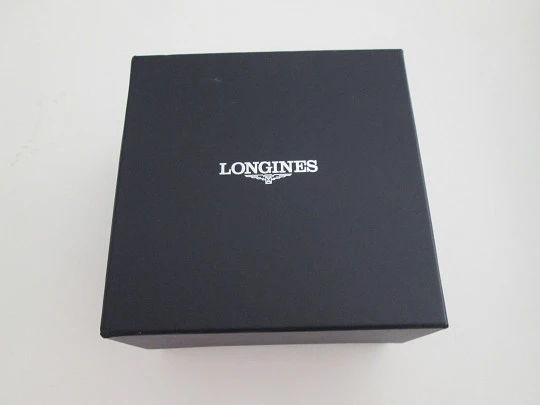 Cronógrafo Longines 13ZN Flyback. Oro rosa de 18k. Cuerda manual. Suiza. 1947. Caja