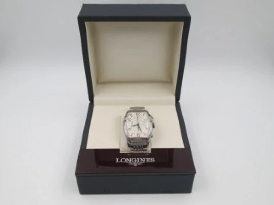 Cronógrafo Longines Evidenza XL. Acero inoxidable. Cuerda automática. Suiza