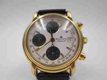 Cronógrafo Maurice Lacroix. Acero y chapado oro. Automático. Estuche. 1995