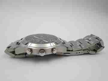 Cronógrafo Tissot PR50. Acero inoxidable. Cuarzo. Brazalete. Dial negro. 2010