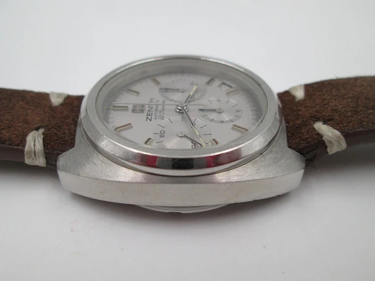 Cronógrafo Zenith El Primero. Acero inoxidable. Automático. Calendario. 1970