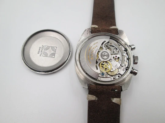 Cronógrafo Zenith El Primero. Acero inoxidable. Automático. Calendario. 1970