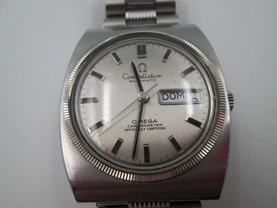 Cronómetro Omega Constellation. Acero inoxidable. Automático. Brazalete. Estuche