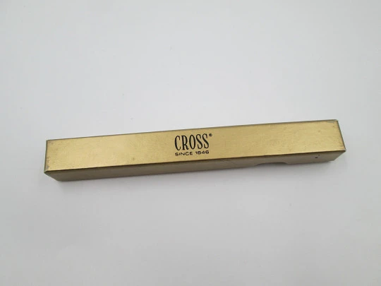 Cross Century Classic ballpoint pen. Chromed metal and gold plated. Original box. USA