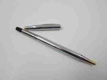 Cross Century Classic ballpoint pen. Chromed metal and gold plated. Original box. USA