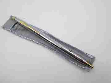 Cross Century Classic ballpoint pen. Chromed metal and gold plated. Original box. USA