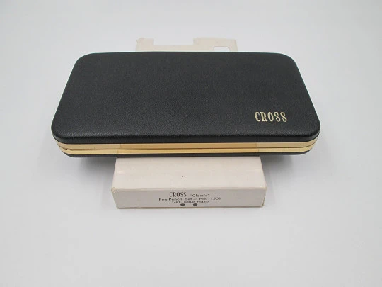 Cross Classic mechanical pencil and ballpoint pen set. 14k gold filled. Original box. 1990's