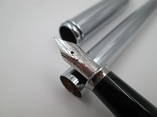 Cross Townsend / Classic Century fountain pen & ballpoint set. Chromed metal. 2000's