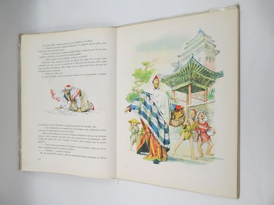 Cuentos Orientales. Ilustraciones a color Benvenuti. Fratelli Fabbri. Tapas duras. 1959