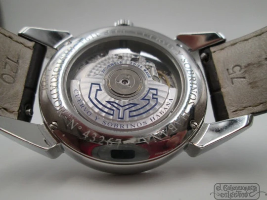Cuervo y Sobrinos Habana Historiador Retrogrado. Automatic. Steel Cuervo y Sobrinos Habana Historiador Retrogrado. Automatic. Steel
